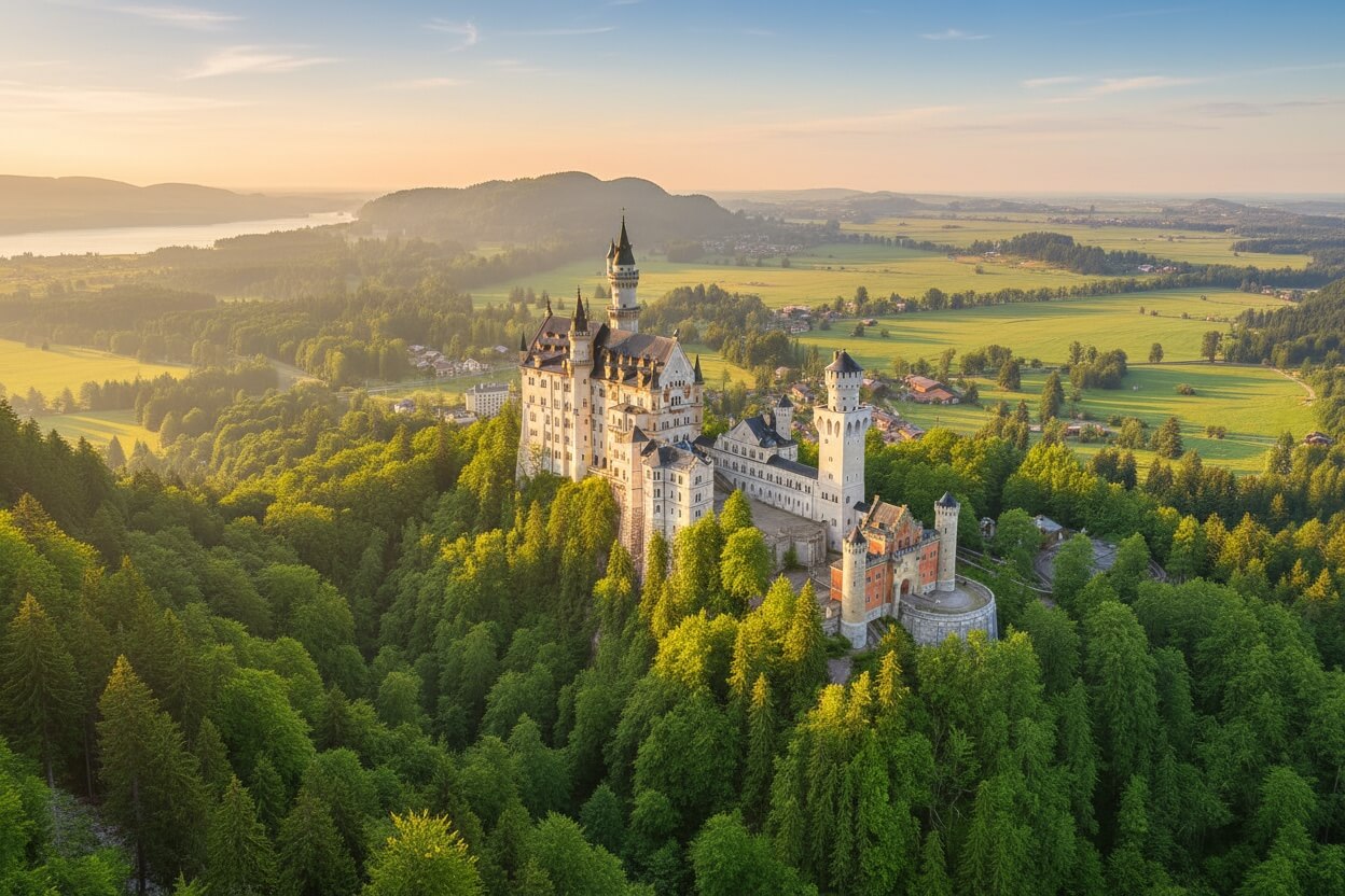Zamek Neuschwanstein — historia budowy