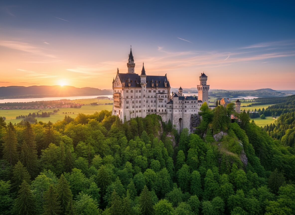 Zamek Neuschwanstein w środku — sala tronowa